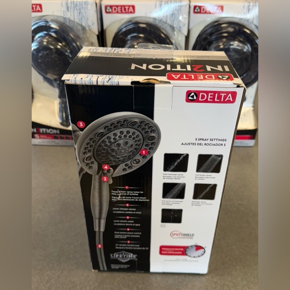 Delta In2ition 5-Setting 2-n-1 Shower w/ Spotshield Rubbed Bronze NIB
#75588RB - Picture 8 of 8